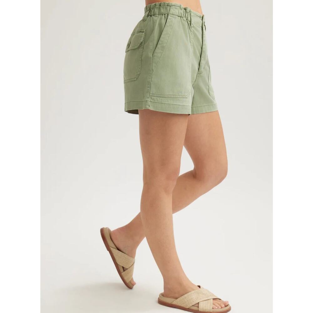 Callie Ruffle Short - Olive Grove - Picture 2 of 4
